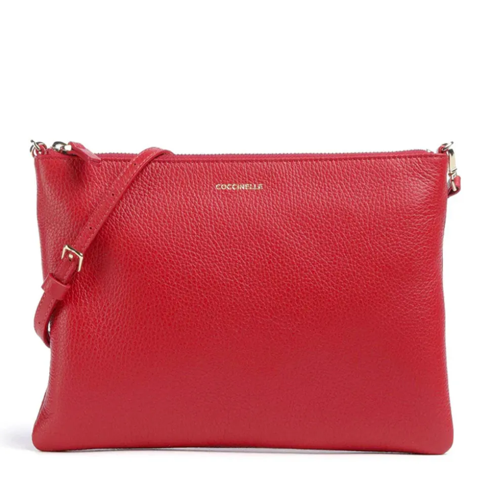Borsa Donna a Tracolla COCCINELLE in Pelle Scarlet Linea Best Medium