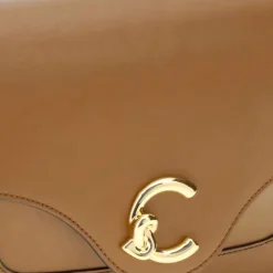 Borsa Donna a Tracolla COCCINELLE in Pelle linea C-Me Calf Cocker Small Colore Cognac