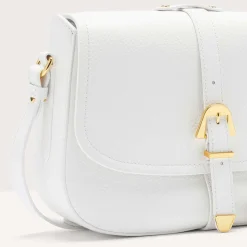 Borsa Donna a Tracolla COCCINELLE in Pelle Linea Magalù colore Brillant White