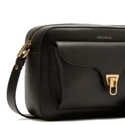 Borsa Donna a Tracolla COCCINELLE in Pelle Nera linea Beat Soft Misura Large