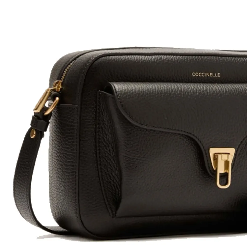 Borsa Donna a Tracolla COCCINELLE in Pelle Nera linea Beat Soft Misura Large