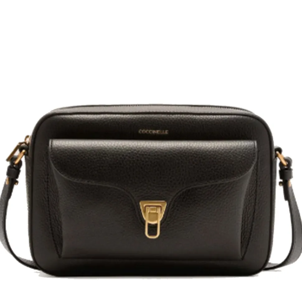 Borsa Donna a Tracolla COCCINELLE in Pelle Nera linea Beat Soft Misura Large