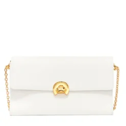 Borsa Donna a Tracolla COCCINELLE in Pelle linea Binxie Medium colore Brillant White