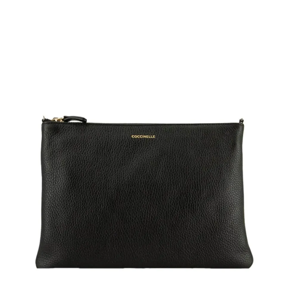 Borsa Donna a Tracolla COCCINELLE in Pelle Nera Linea Best Medium
