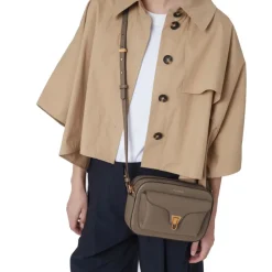 Borsa Donna a Tracolla COCCINELLE in Pelle Warm Taupe linea Beat Soft Misura Media