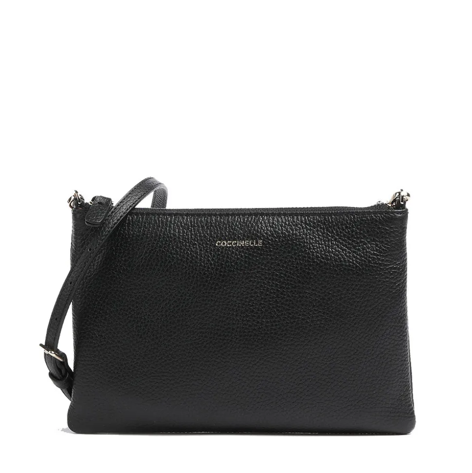 Borsa Donna a Tracolla COCCINELLE in Pelle Nera Linea Best Small