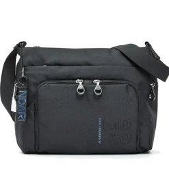 Borsa Donna a Tracolla con Tasca Frontale MANDARINA DUCK in Tessuto Linea MD20 Colore Nero