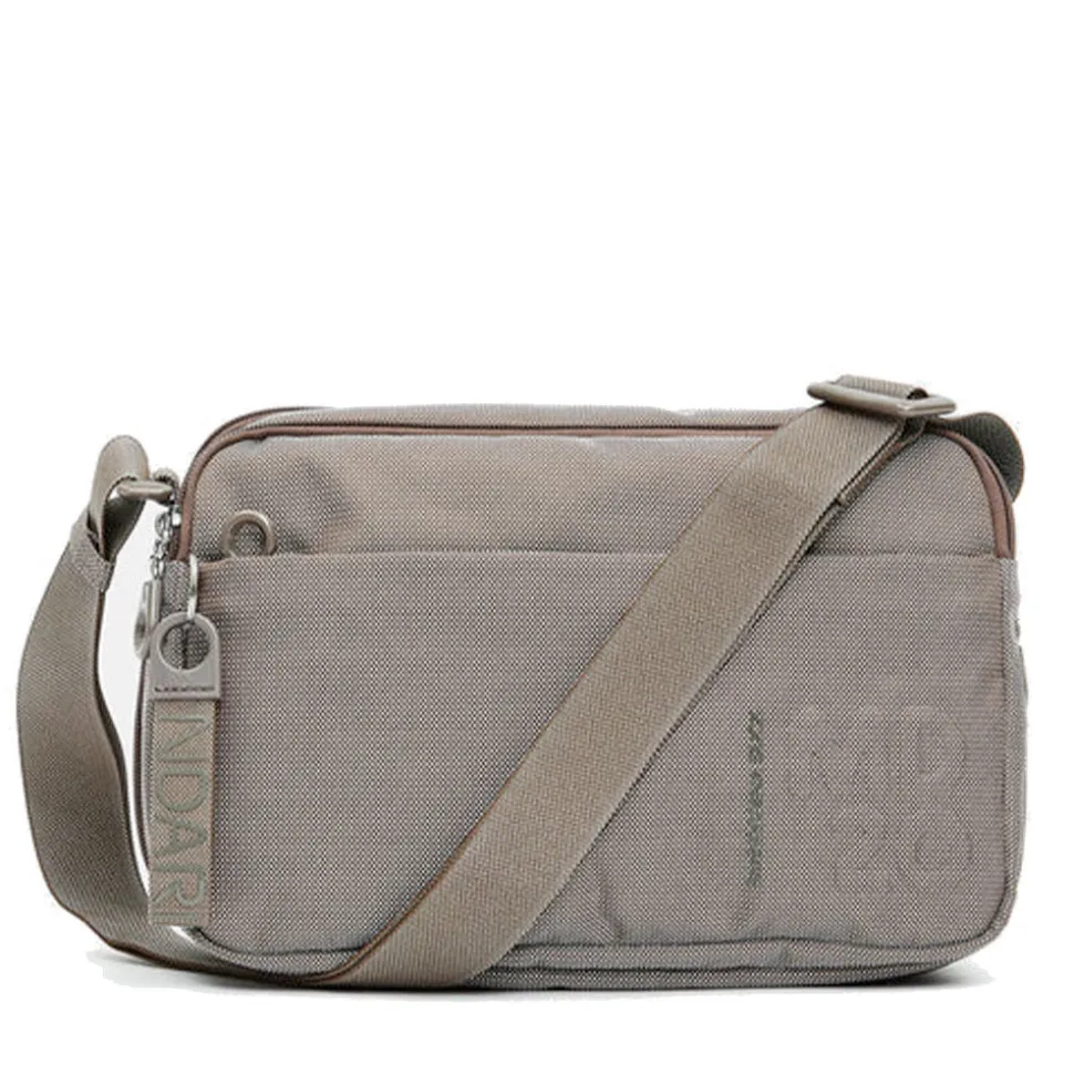 Borsa Donna a Tracolla Espandibile MANDARINA DUCK in Tessuto Linea MD20 Colore Taupe