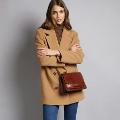 Borsa Donna a Tracolla Grande THE BRIDGE in Pelle Marrone linea Lucrezia