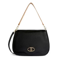 Borsa Donna a Tracolla Grande 1A Classe Alviero Martini linea Brave Messenger in Pelle Nera LD54