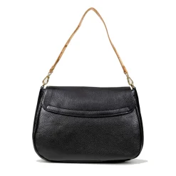 Borsa Donna a Tracolla Grande 1A Classe Alviero Martini linea Brave Messenger in Pelle Nera LD54