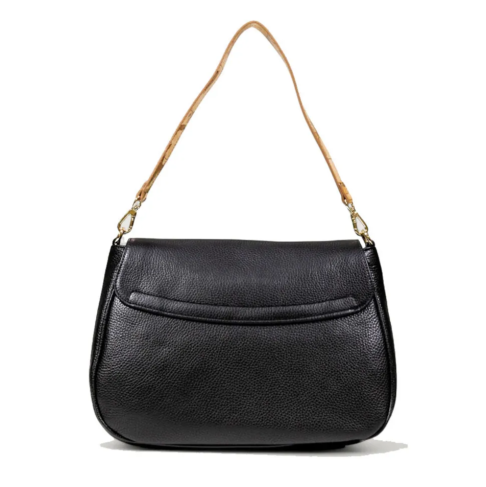 Borsa Donna a Tracolla Grande 1A Classe Alviero Martini linea Brave Messenger in Pelle Nera LD54