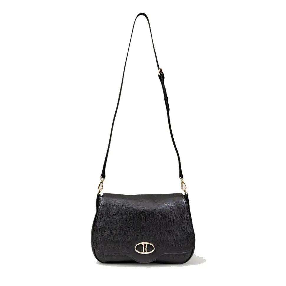 Borsa Donna a Tracolla Grande 1A Classe Alviero Martini linea Brave Messenger in Pelle Nera LD54