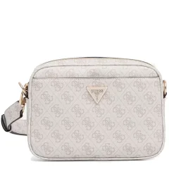 Borsa Donna a Tracolla GUESS Linea Meridian colore Bone Logo
