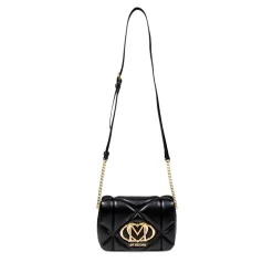 Borsa Donna a Tracolla LOVE MOSCHINO linea Embossed Trapuntata Nera
