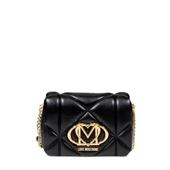 Borsa Donna a Tracolla LOVE MOSCHINO linea Embossed Trapuntata Nera