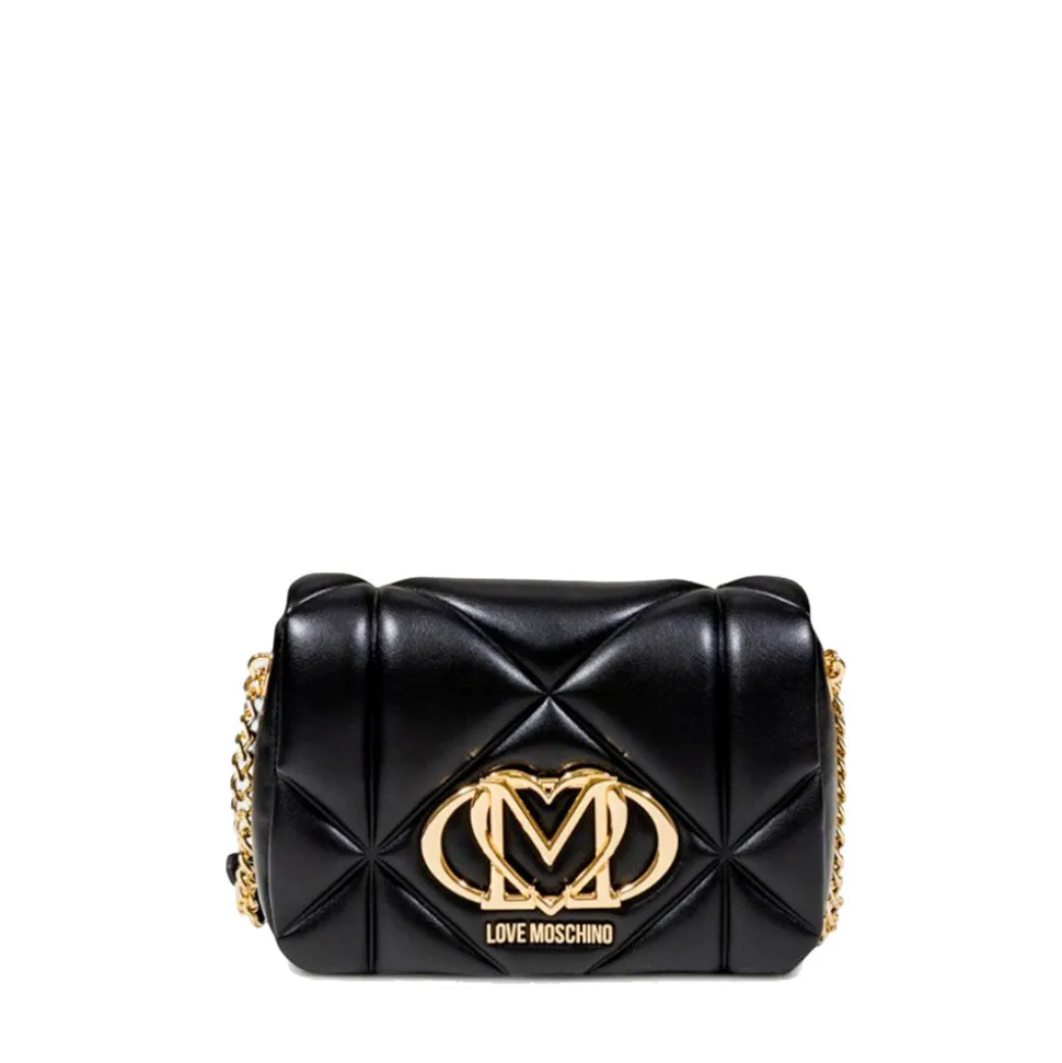 Borsa Donna a Tracolla LOVE MOSCHINO linea Embossed Trapuntata Nera