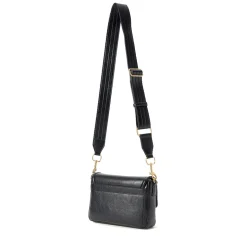Borsa Donna a Tracolla LOVE MOSCHINO Nera con Placca Quadrata con Logo
