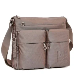 Borsa Donna a Tracolla MANDARINA DUCK Espandibile in Tessuto Linea MD20 Colore Taupe Misura Grande
