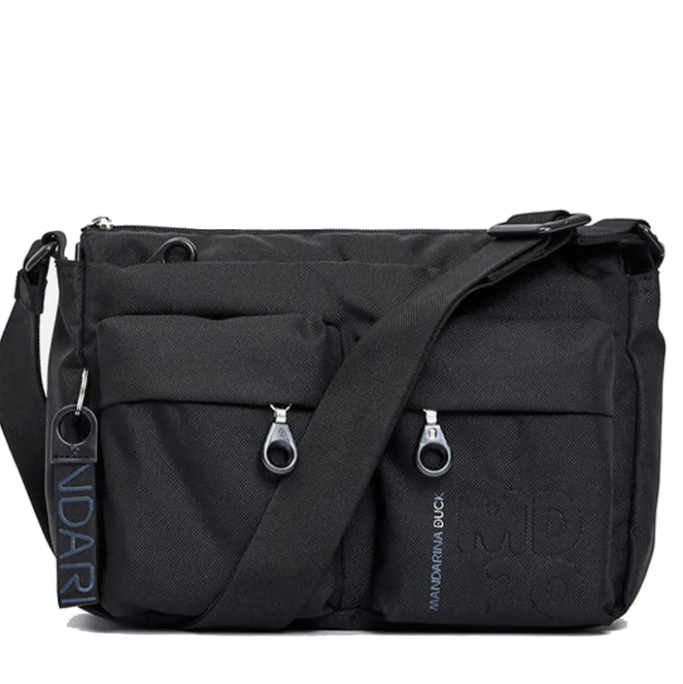 Borsa Donna a Tracolla MANDARINA DUCK in Tessuto Linea MD20 Colore Nero - P10QMTX5