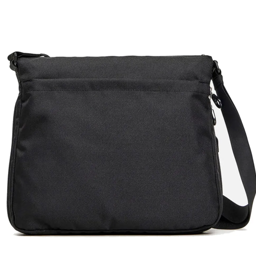 Borsa Donna a Tracolla MANDARINA DUCK Espandibile in Tessuto Linea MD20 Colore Nero Misura Grande
