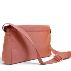 Borsa Donna a Tracolla MANDARINA DUCK Chiusa con Pattina in Tessuto colore Pecan Nut Linea MD20