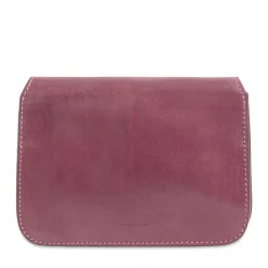 Borsa Donna a Tracolla Media THE BRIDGE linea Lucrezia in Pelle Viola Orchidea