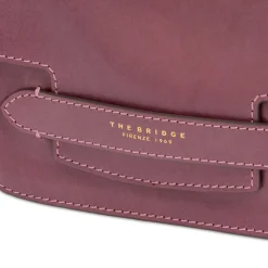 Borsa Donna a Tracolla Media THE BRIDGE linea Lucrezia in Pelle Viola Orchidea