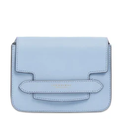 Borsa Donna a Tracolla Media THE BRIDGE linea Lucrezia in Pelle Azzurro Acqua