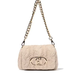Borsa Donna a Tracolla Piccola LIU JO linea LaPuffy in Maglia color Marmo