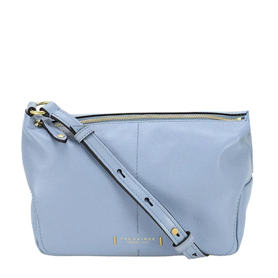 Borsa Donna a Tracolla THE BRIDGE linea Letizia in Pelle Azzurra