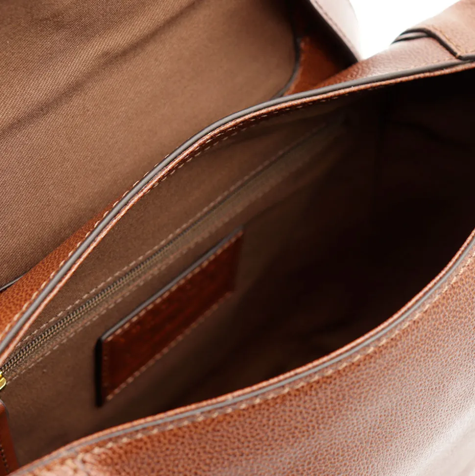 Borsa Donna a Tracolla THE BRIDGE linea Domitilla in Pelle Marrone