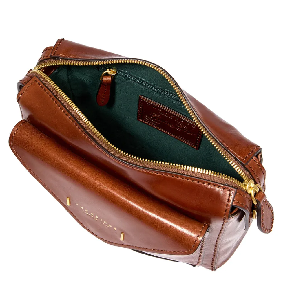 Borsa Donna a Tracolla THE BRIDGE linea Frida in Pelle Marrone