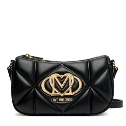 Borsa Donna a Tracolla Trapuntata LOVE MOSCHINO linea Embossed Nera