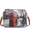 Borsa Donna a Tracolla Y NOT YES-630 Stampa Red London