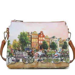 Borsa Donna a Tracolla Y NOT YES-630 Stampa Flower River