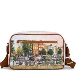 Borsa Donna a Tracolla Y NOT YES-331 stampa Flower River
