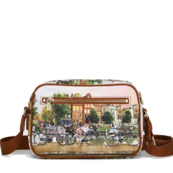Borsa Donna a Tracolla Y NOT YES-310 stampa Flower River
