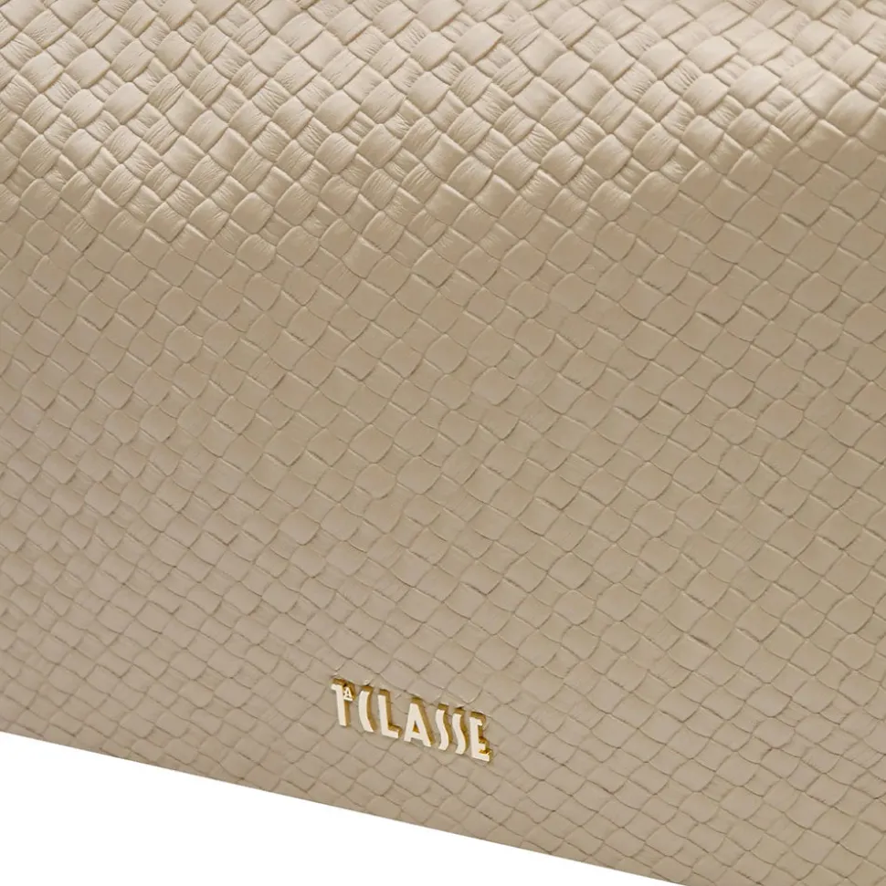 Borsa Donna Hobo 1A Classe Alviero Martini linea Golden Dune effetto Intrecciato Sabbia LE41