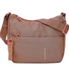 Borsa Donna Hobo a Tracolla MANDARINA DUCK in Tessuto Pecan Nut Linea MD20 Misura Media