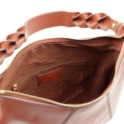 Borsa Donna Hobo con Tracolla THE BRIDGE linea Brigida in Pelle Marrone