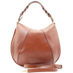 Borsa Donna Hobo con Tracolla THE BRIDGE linea Brigida in Pelle Marrone