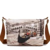 Borsa Donna Hobo Y NOT a Tracolla YES-592 Venice Postcard
