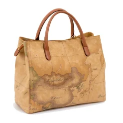 Borsa Donna Media a Mano con Tracolla 1A Classe Alviero Martini linea Geo Classic E004