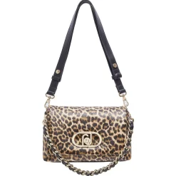 Borsa Donna Media a Spalla LIU JO Better linea La Puffy stampa Animalier
