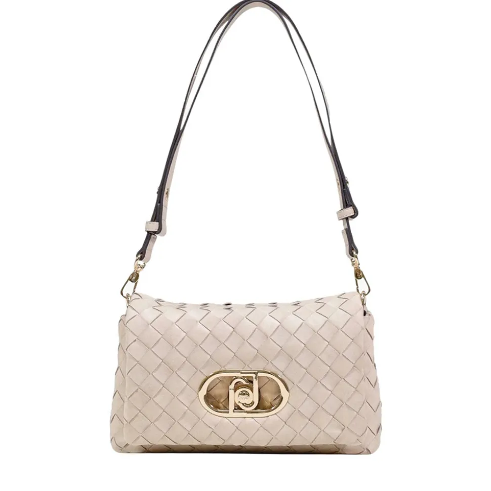 Borsa Donna Media a Spalla LIU JO Better linea La Puffy Intrecciata Beige