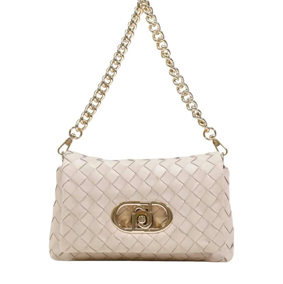 Borsa Donna Media a Spalla LIU JO Better linea La Puffy Intrecciata Beige