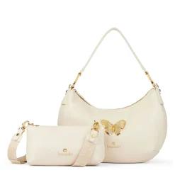 Borsa Donna Mezzaluna a Spalla BRACCIALINI linea Beth Jewels Beige