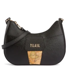 Borsa Donna Mezzaluna Piccola a Tracolla 1A Classe Alviero Martini linea Bloom City Nero LE50
