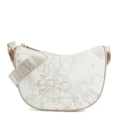 Borsa Donna Mezzaluna Piccola 1A Classe Alviero Martini linea Geo Soft colore Geo White S006